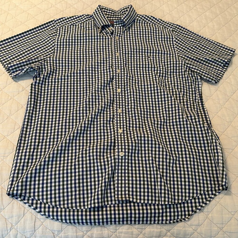 Men's Vineyard Vines Slim Fit Tucker Shirt Short Sleeve Size L